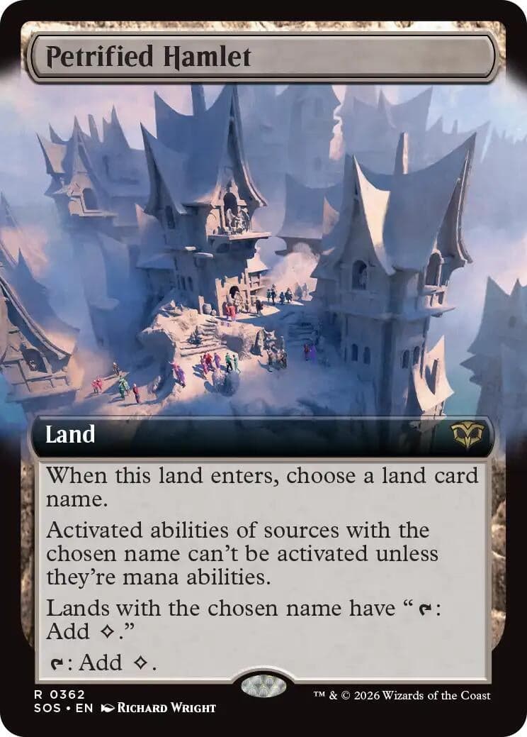 Petrified Hamlet (Extended Art) (362) (Foil) (Secrets of Strixhaven)