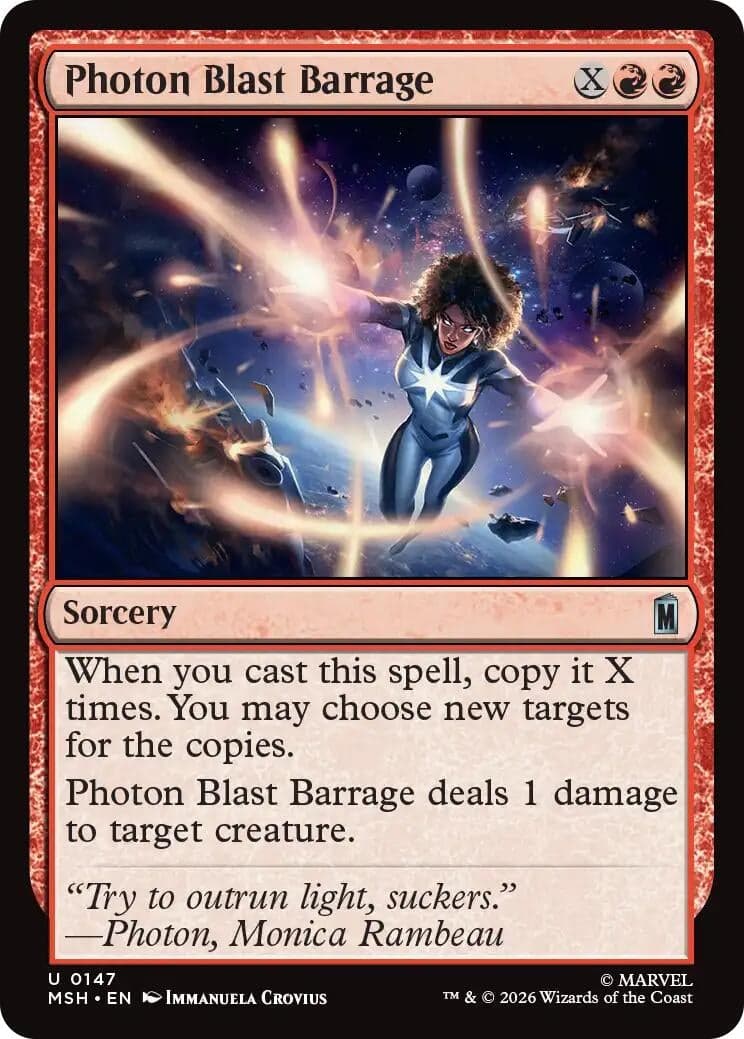 Photon Blast Barrage (147) (Foil) (Marvel Super Heroes) (MSH)