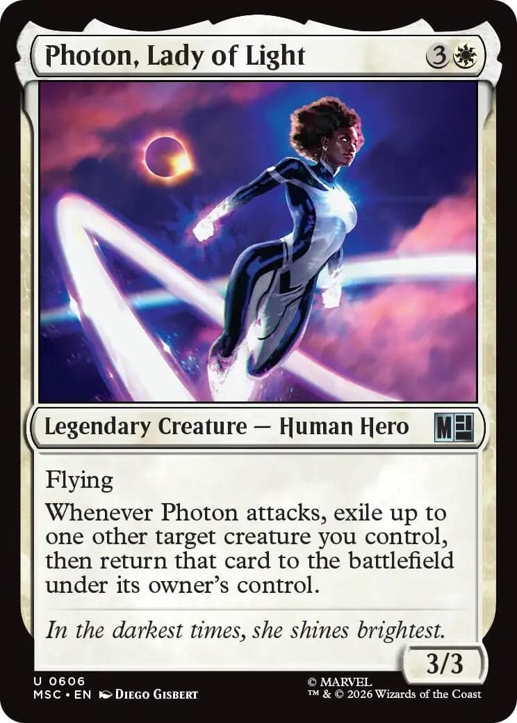 Photon, Lady of Light (606) (Commander: Marvel Super Heroes) (MSC)
