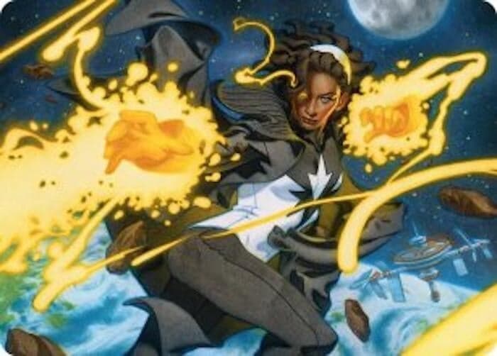 Photon, Mighty Marvel Art Card (34) (Art Series: Marvel Super Heroes) (AAMSH)