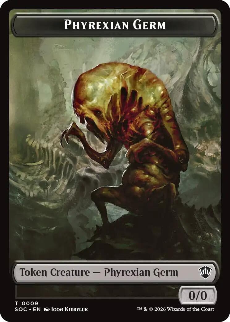 Phyrexian Germ // Treasure Double-Sided Token (9 // 12) (Commander: Secrets of Strixhaven)