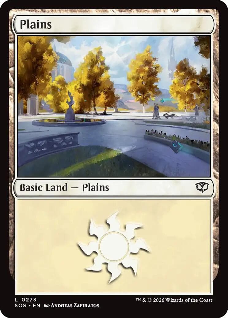 Plains (0273) (273) (Foil) (Secrets of Strixhaven)
