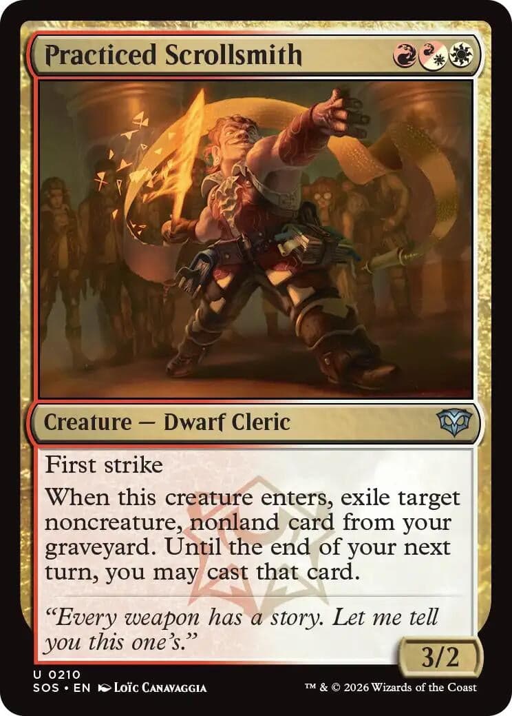 Practiced Scrollsmith (210) (Foil) (Secrets of Strixhaven)