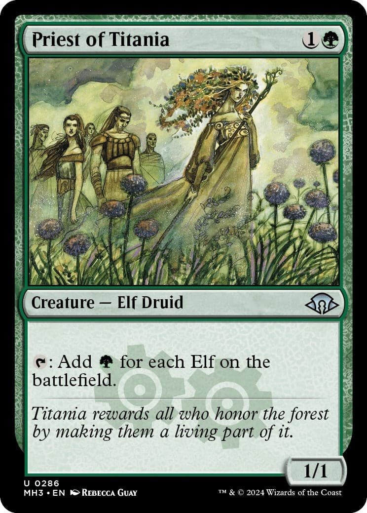 Priest of Titania (286) (Foil) (Modern Horizons 3)