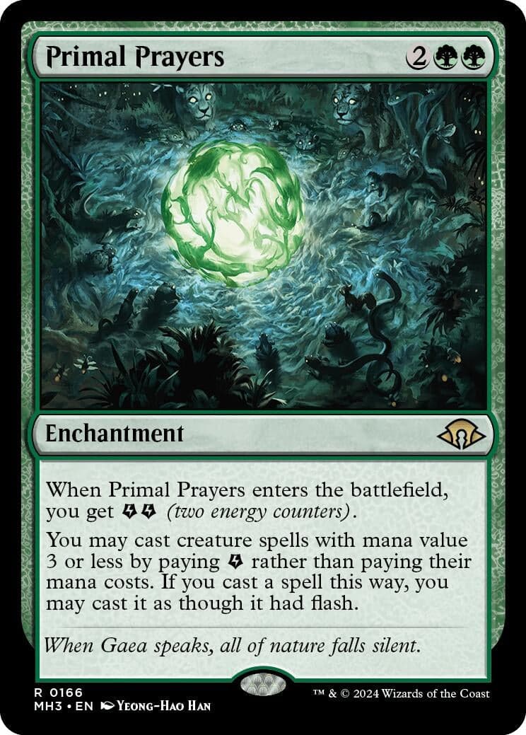 Primal Prayers (166) (Foil) (Modern Horizons 3)