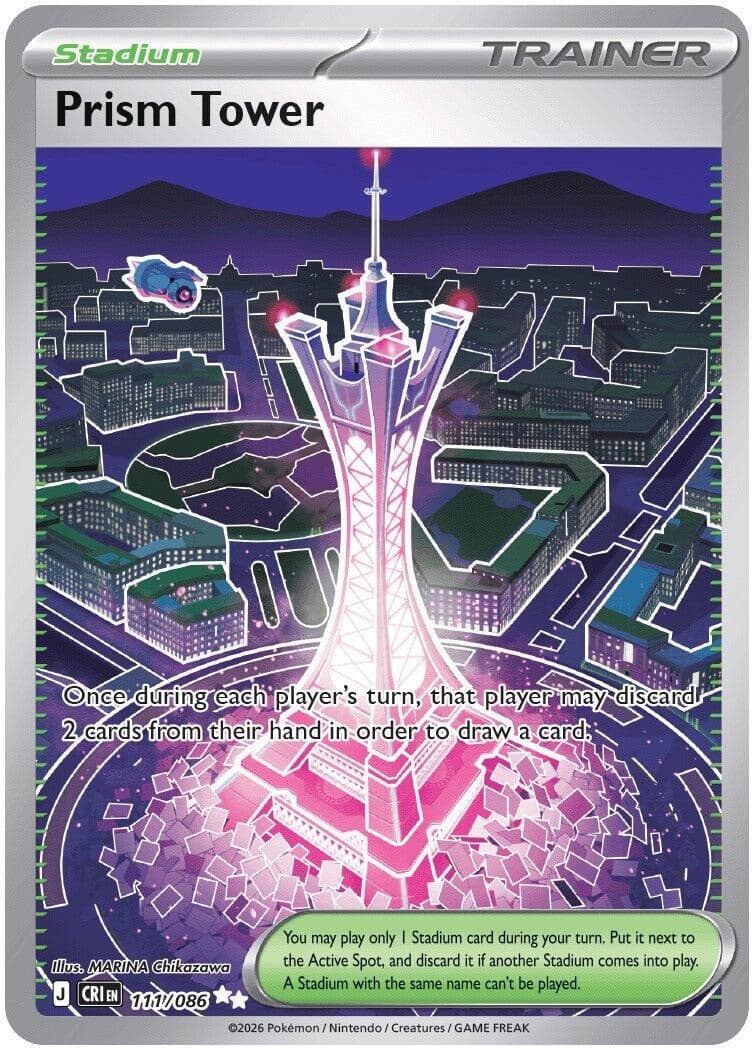 Prism Tower (111/086) (Holofoil) (ME04: Chaos Rising)