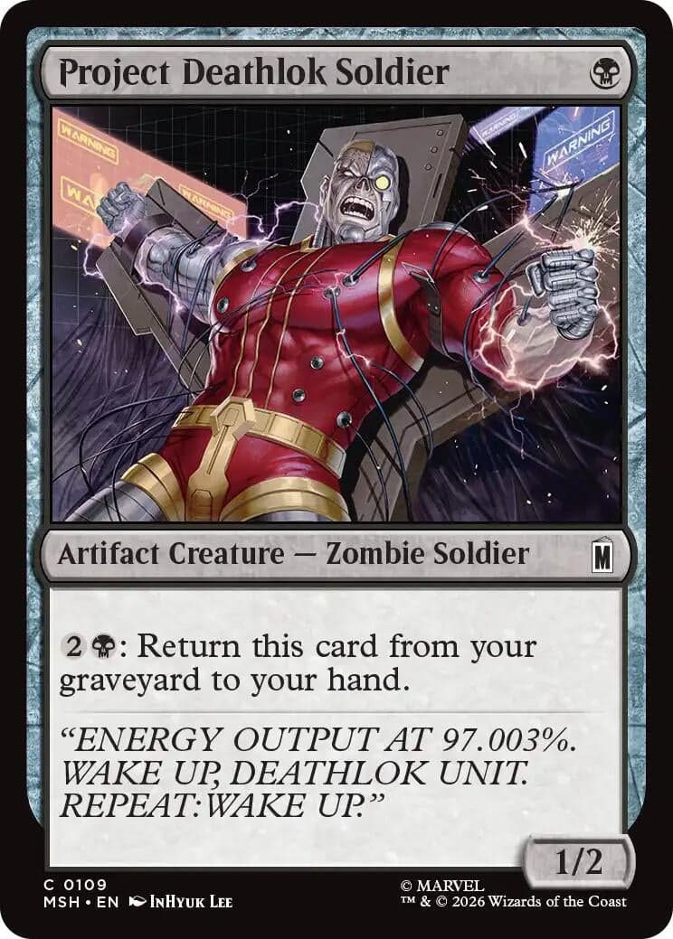 Project Deathlok Soldier (109) (Foil) (Marvel Super Heroes) (MSH)