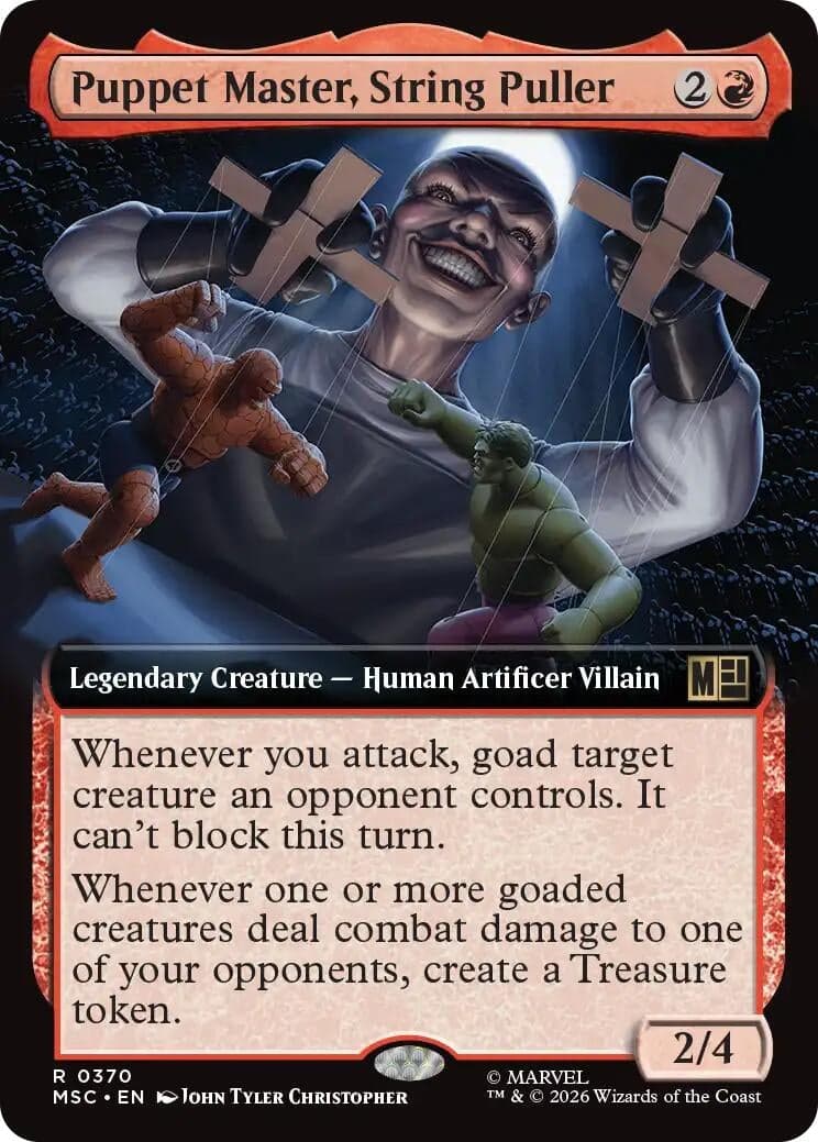Puppet Master, String Puller (Extended Art) (370) (Foil) (Commander: Marvel Super Heroes) (MSC)