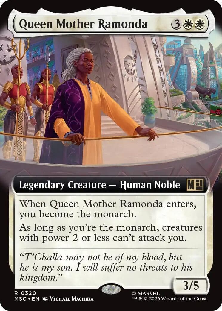 Queen Mother Ramonda (Extended Art) (320) (Commander: Marvel Super Heroes) (MSC)