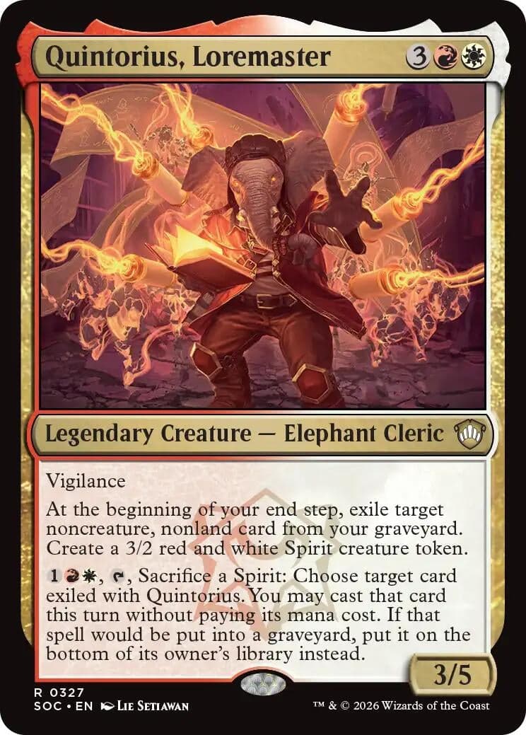 Quintorius, Loremaster (327) (Commander: Secrets of Strixhaven)