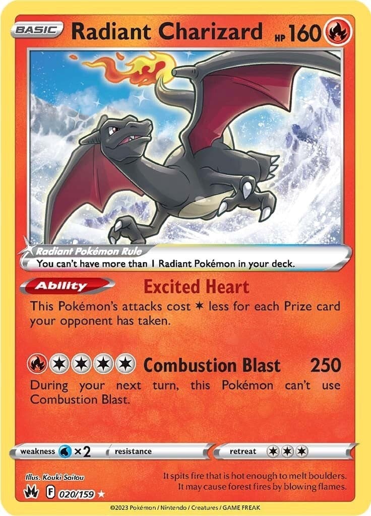Radiant Charizard (020/159) (Crown Zenith)