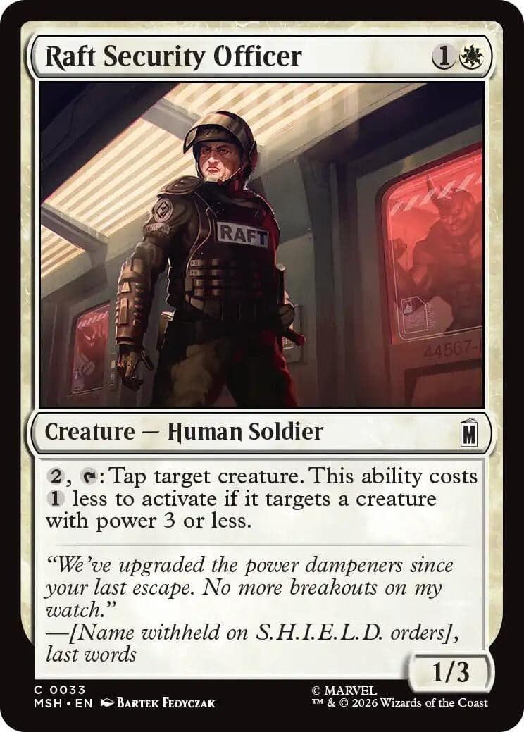 Raft Security Officer (33) (Marvel Super Heroes) (MSH)