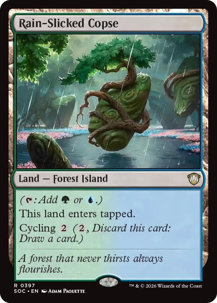 Rain-Slicked Copse (397) (Commander: Secrets of Strixhaven)