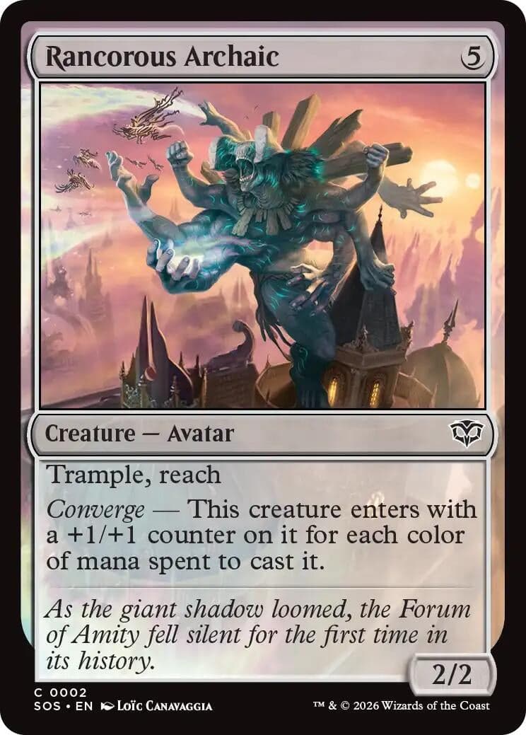 Rancorous Archaic (2) (Foil) (Secrets of Strixhaven)