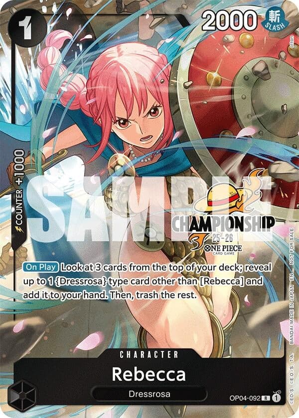 Rebecca (CS 25-26 Celebration Pack) (OP04-092) (Foil) (One Piece Promotion Cards)