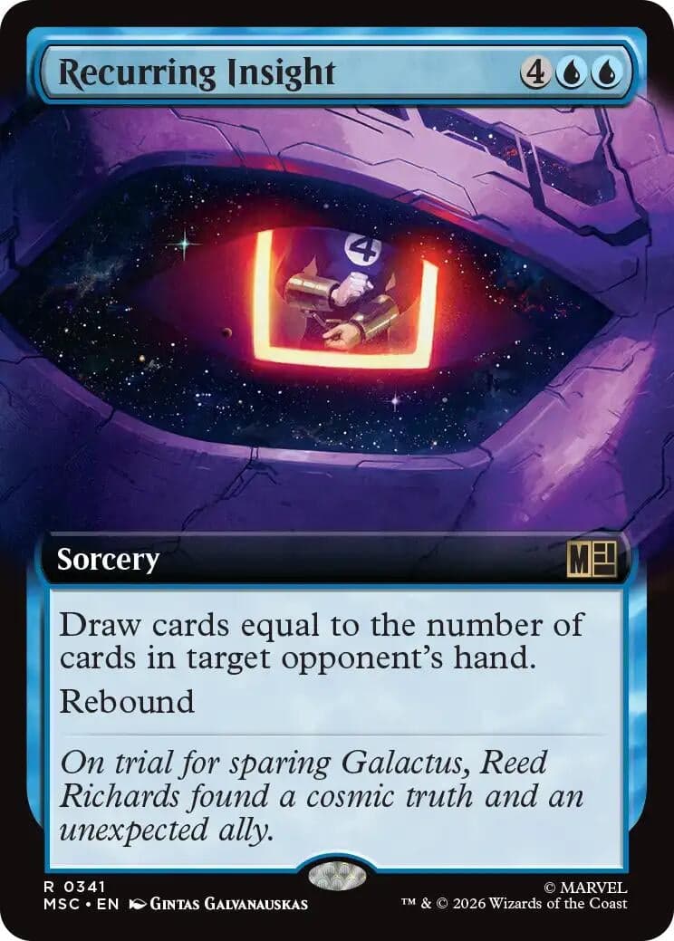 Recurring Insight (Extended Art) (341) (Commander: Marvel Super Heroes) (MSC)