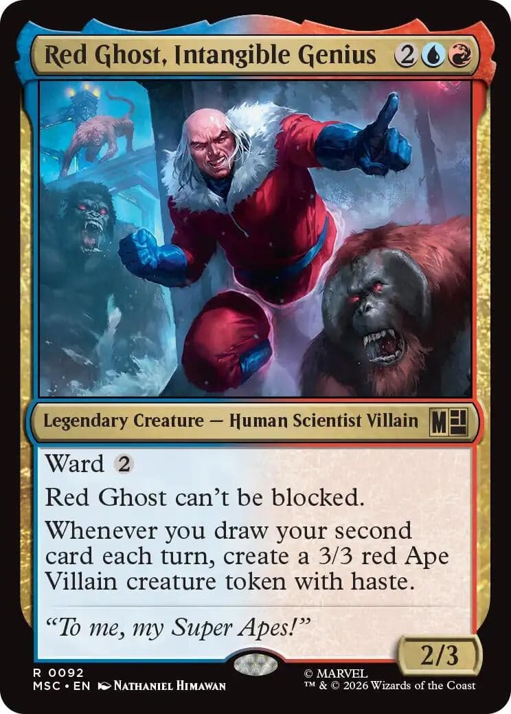 Red Ghost, Intangible Genius (92) (Commander: Marvel Super Heroes) (MSC)