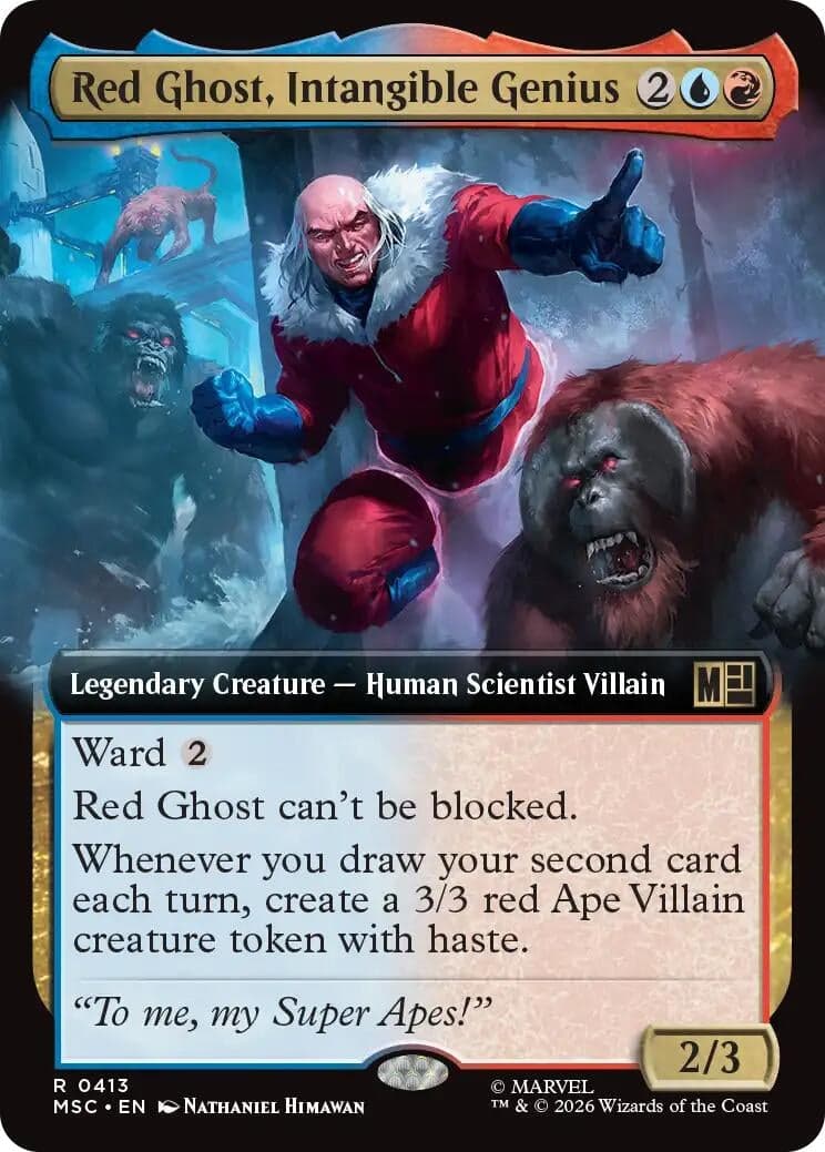 Red Ghost, Intangible Genius (Extended Art) (413) (Commander: Marvel Super Heroes) (MSC)