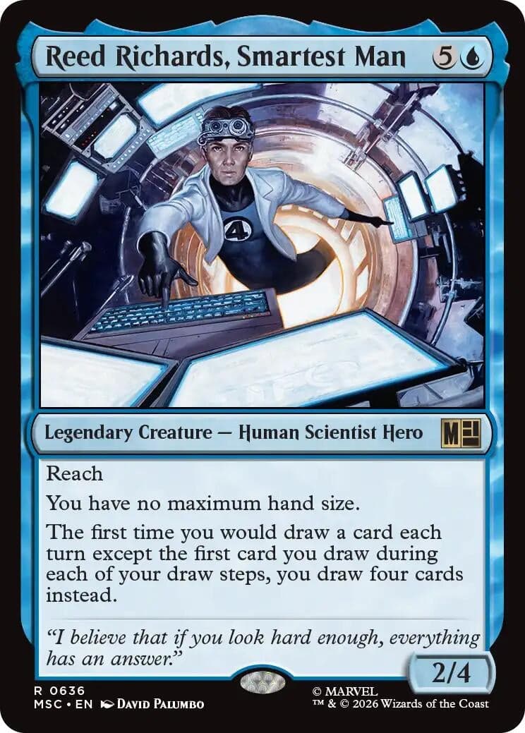 Reed Richards, Smartest Man (636) (Commander: Marvel Super Heroes) (MSC)