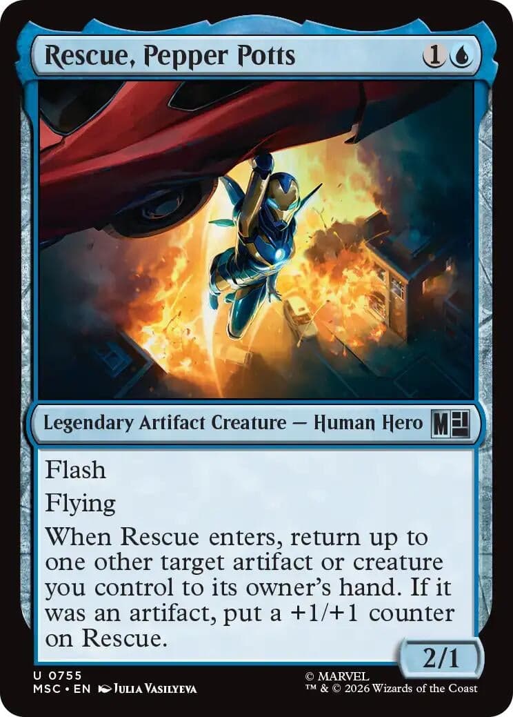 Rescue, Pepper Potts (755) (Foil) (Commander: Marvel Super Heroes) (MSC)