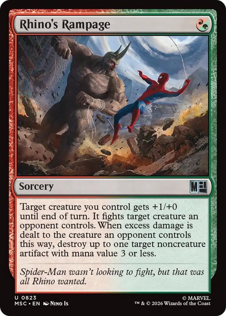 Rhino's Rampage (823) (Commander: Marvel Super Heroes) (MSC)